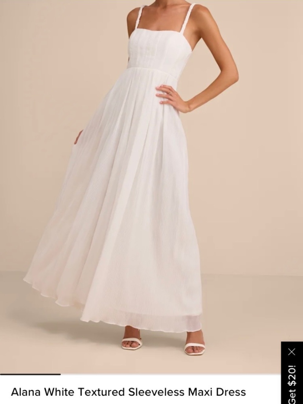 Lulus White Maxi Dress